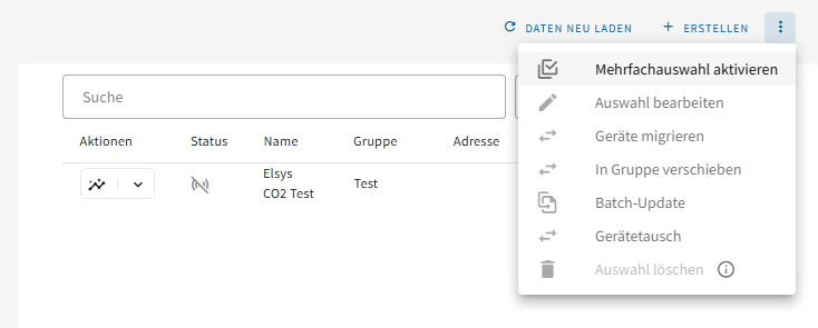 Mehrfachauswahl öffnen
